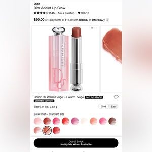 NEW Dior Addict lip glow